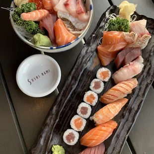 Chirashi Don, sushi sashimi for one