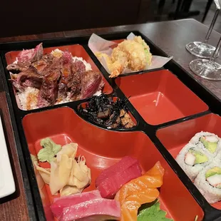 Beef bento