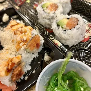 Alaskan Roll &amp; Crunch Spicy Tuna Roll