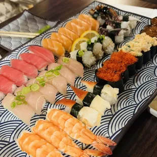 sushi and sashimi, sushi, food, sashimi