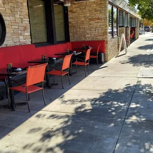 Patio dining area.