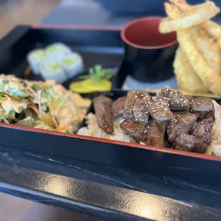 Beef (medium) Teriyaki Bento Box