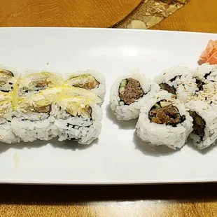 Susan Roll (Left) and Ninja Beef Roll (Right)