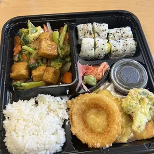 Tofu teriyaki lunch box