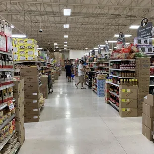 Browse the supermarket while you wait for food.