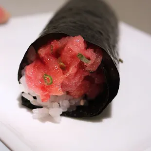 Blue Fin Toro with Green Onion Hand Roll