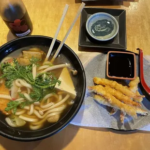 Shrimp Tempura Soba... yum!
