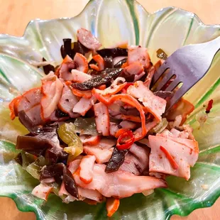 My chewy squid salad.