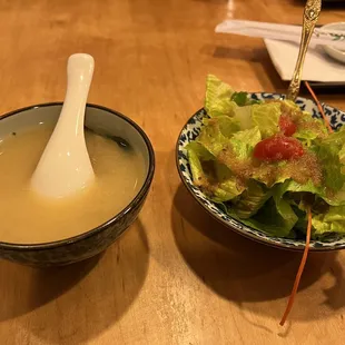Miso and Salad
