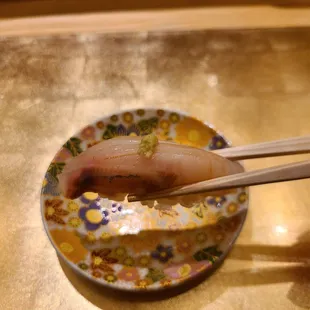 Omakase at the sushi bar
