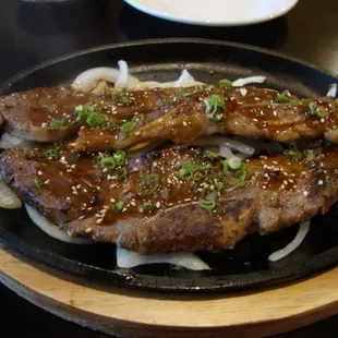 Kalbi as appetizer, Sushi North, August 23rd 2014.