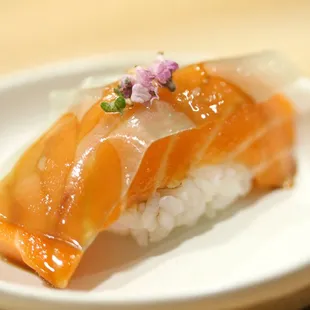 Dry Age Salmon from New Zealand w/ Candied Seaweed