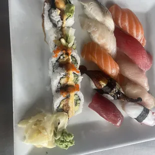 Sushi and sashimi plate. At $31, great value