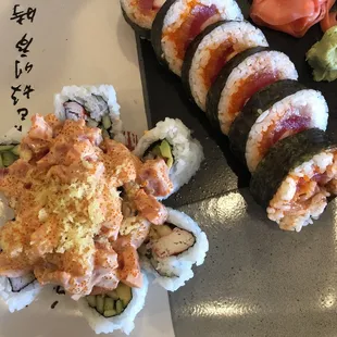 Volcano Roll and Kim&apos;s roll