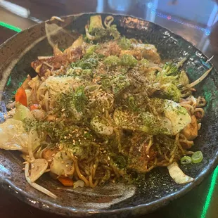 Chicken yakisoba