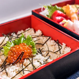 sashimi, sushi, sushi and sashimi, food