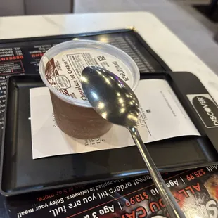 Ice cream in a dairy cup!