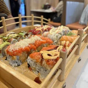 Dynamite with white crunch on top ( our fave! )