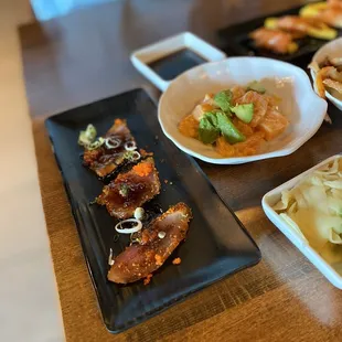 Pepper Tuna, Salmon Tartar