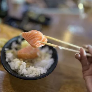 The best Salmon sashimi !!! Yummy