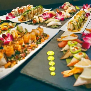 sushi and sashimi, interior