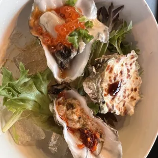 Oysters part of Omakase 2nd dish