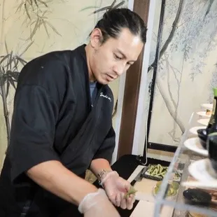 Making the sushi