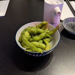 Complimentary edamame