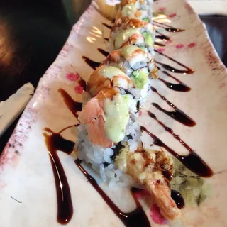In and Out Shrimp Special Roll
