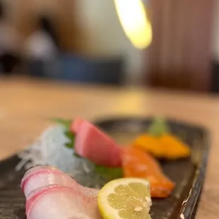 Amberjack, Toro, Salmon Belly and Uni