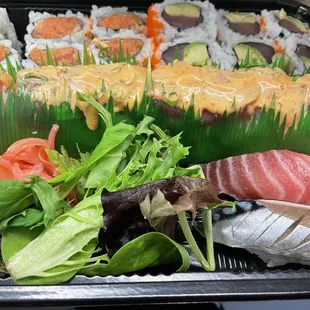 Any 3 Rolls Dinner Special  Rolls 8. Mountain Roll 14. Michigan Roll  26. Christmas Roll  Nigiri  7. Mackerel  19. Red Snapper