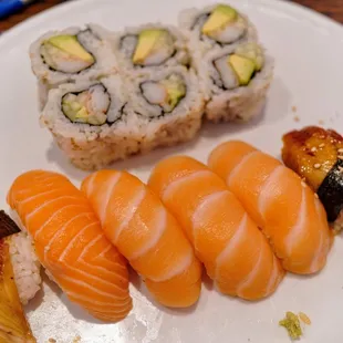 sashimi, sushi, sushi and sashimi, food