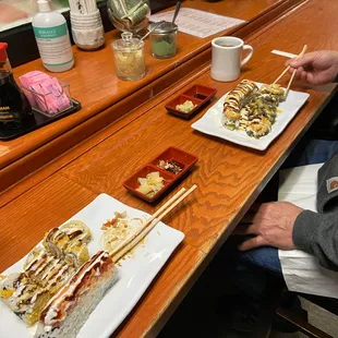 sushi and sashimi, interior