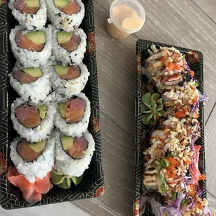sushi and sashimi