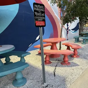Tables on the back