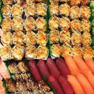 sushi and sashimi, sushi, sashimi, food