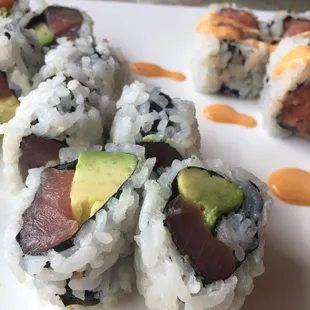 avocado and tuna