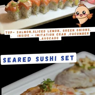 Sassy Girl
Seared Sushi Set
