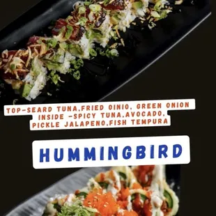 Midnight in San Juan 
Hummingbird Appitizer