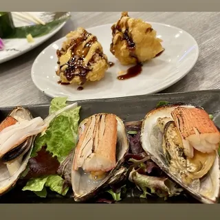 4 Piece Green Mussels
