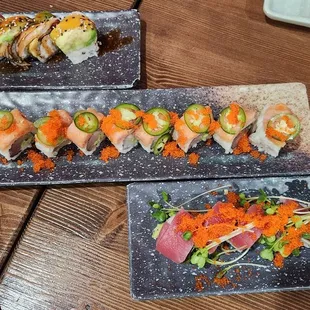 sushi, food, sashimi, sushi and sashimi