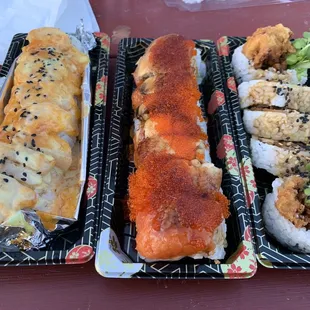 Go Go Roll, Big Smile Roll, Spider Roll