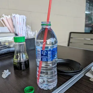 Botted water only, no tap - $1.00