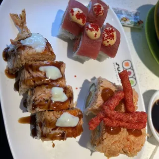 4 Volcano Maki Rolls