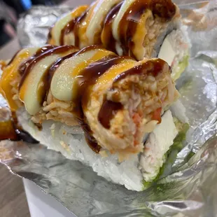 Baked Shrimp Tempura Roll