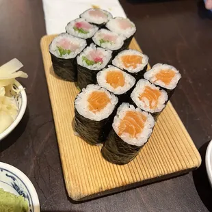 sushi, sashimi, sushi and sashimi, food