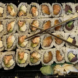 Three roll special and an extra salmon katsu roll. Great value