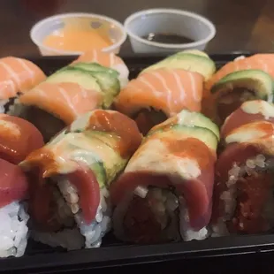 food, sushi and sashimi, sushi, sashimi