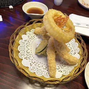 Tempura shrimp appetizer