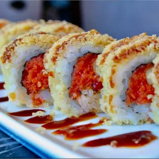 spicy tuna crunch roll